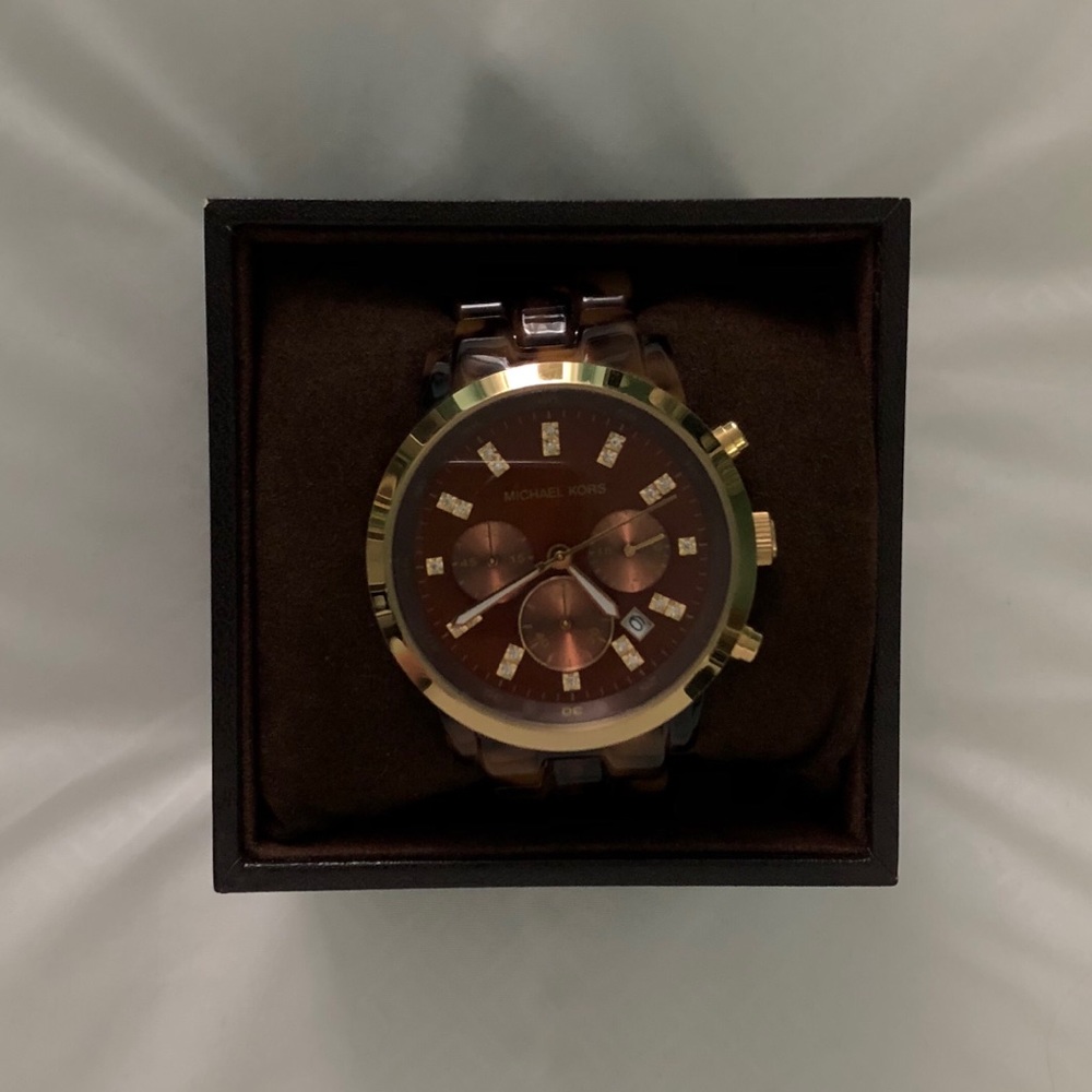 *SOLD* Michael Kors Tortoise Watch